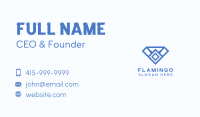 Blue 3D Diamond  Business Card Image Preview