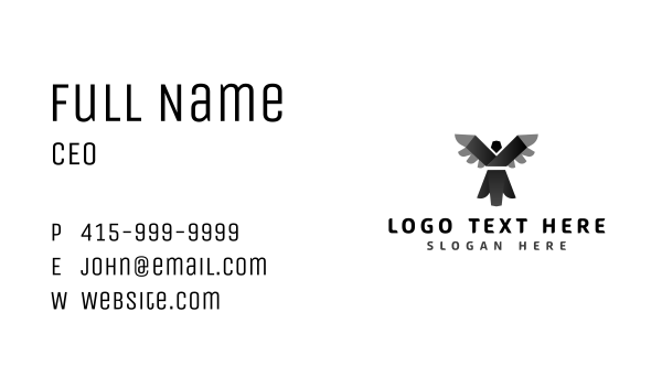 Bird Origami Letter Y Business Card Design Image Preview