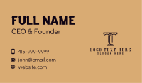 Pillar Column Legal Attorney Business Card Image Preview