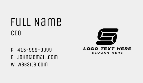 Modern Business Letter S  Business Card Design Image Preview