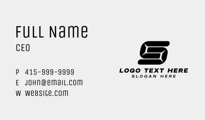 Modern Business Letter S  Business Card Image Preview