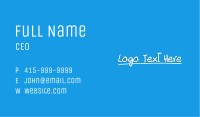 Handwritten Study Wordmark Business Card Image Preview