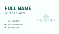 Yoga Meditation Leaves Business Card Preview