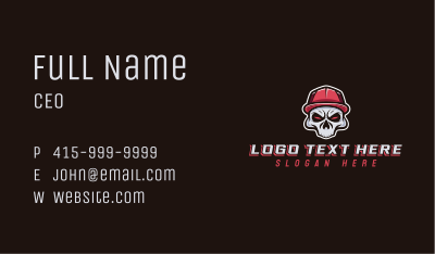 Skull Punk Gaming Business Card Image Preview