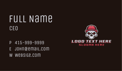 Skull Punk Gaming Business Card Image Preview