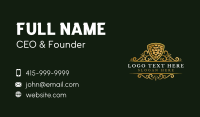 Premium Lion Shield Business Card Design