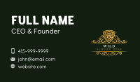 Premium Lion Shield Business Card Image Preview