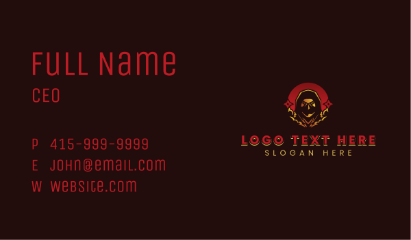 Ninja Assassin Gaming Business Card Design Image Preview