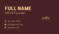 Minimalist Cursive Brand Business Card Image Preview