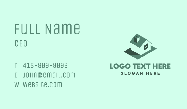 Green Real Estate House Business Card Design Image Preview