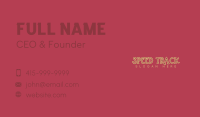 Fun Business Wordmark Business Card Image Preview