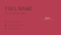 Fun Business Wordmark Business Card Image Preview