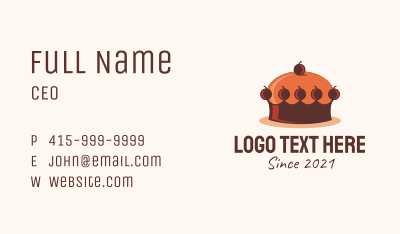Crown Cake Shop  Business Card Image Preview