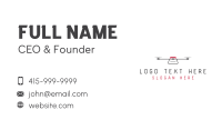Technology Flying Drone Business Card Design
