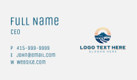 Mountain Train Travel Business Card Image Preview