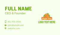 Orange Fruit Banner Business Card Image Preview