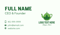Green Tea Pot Business Card Image Preview