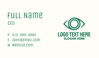 Green Eye Lens Business Card Image Preview