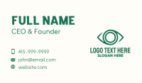 Green Eye Lens Business Card Image Preview