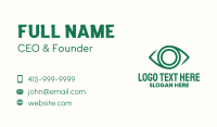 Green Eye Lens Business Card Preview