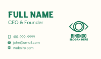 Green Eye Lens Business Card Image Preview