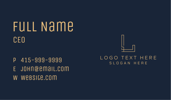 Gold Firm Corporation Business Card Design Image Preview