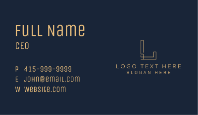 Gold Firm Corporation Business Card Image Preview
