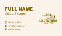 Brown Farmer Hat Business Card Design