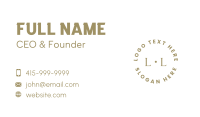 Generic Company Lettermark Business Card Design