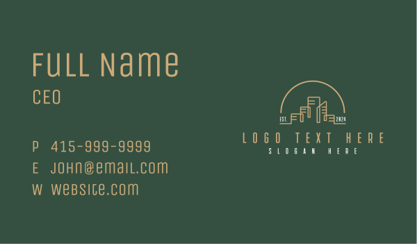 Building Property City Business Card Design Image Preview