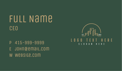 Building Property City Business Card Image Preview