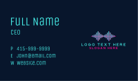 Music Sound Wave Business Card Image Preview