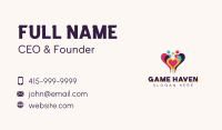 Heart Volunteer Charity Business Card Image Preview