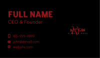 Punk Grunge Wordmark Business Card Image Preview