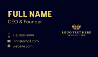 Elegant Fashion Crown Business Card Preview