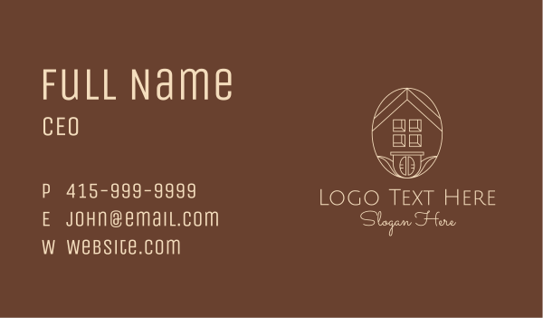Monoline Coffee House Business Card Design Image Preview