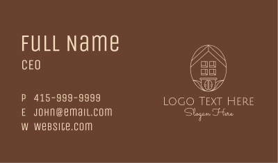 Monoline Coffee House Business Card Image Preview