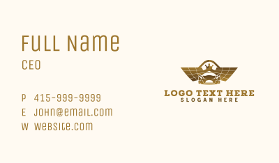 Car Wing Crown Business Card Image Preview