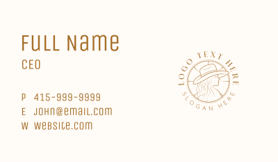 Western Woman Rodeo Business Card Image Preview