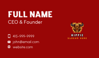 Flaming Bull Gaming Business Card Design