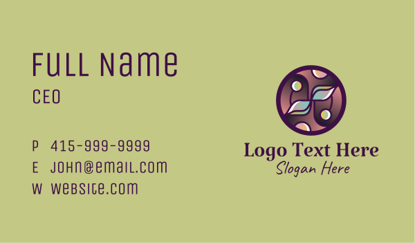 Organic Products Emblem  Business Card Design Image Preview