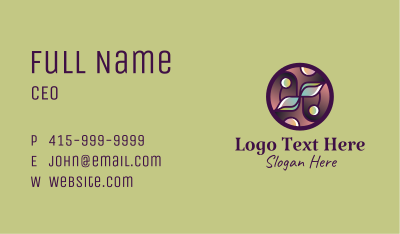 Organic Products Emblem  Business Card Image Preview