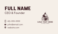 Cherry Cupcake Pastry Business Card Preview