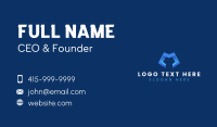 Tech Digital Advertising Letter M Business Card Image Preview