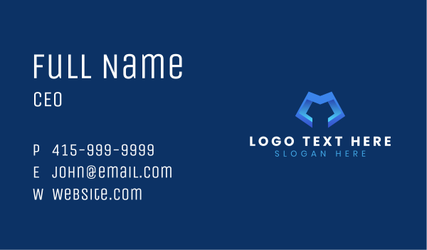 Tech Digital Advertising Letter M Business Card Design Image Preview