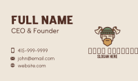 Lumberjack Axe Man  Business Card Image Preview