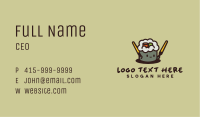 Cute Sushi Restaurant Mascot Business Card Image Preview