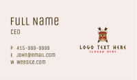 Ancient Tribal Mask  Business Card Image Preview