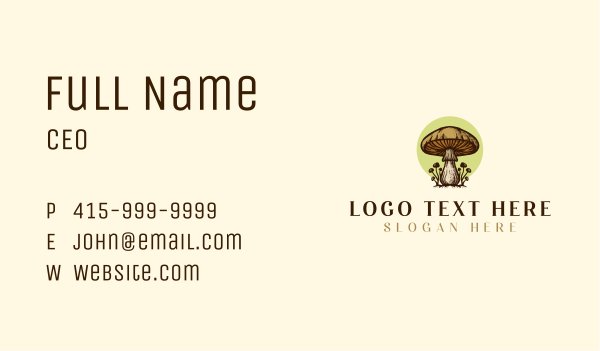 Mushroom Farm Garden Business Card Design Image Preview