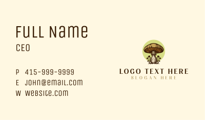 Mushroom Farm Garden Business Card Image Preview